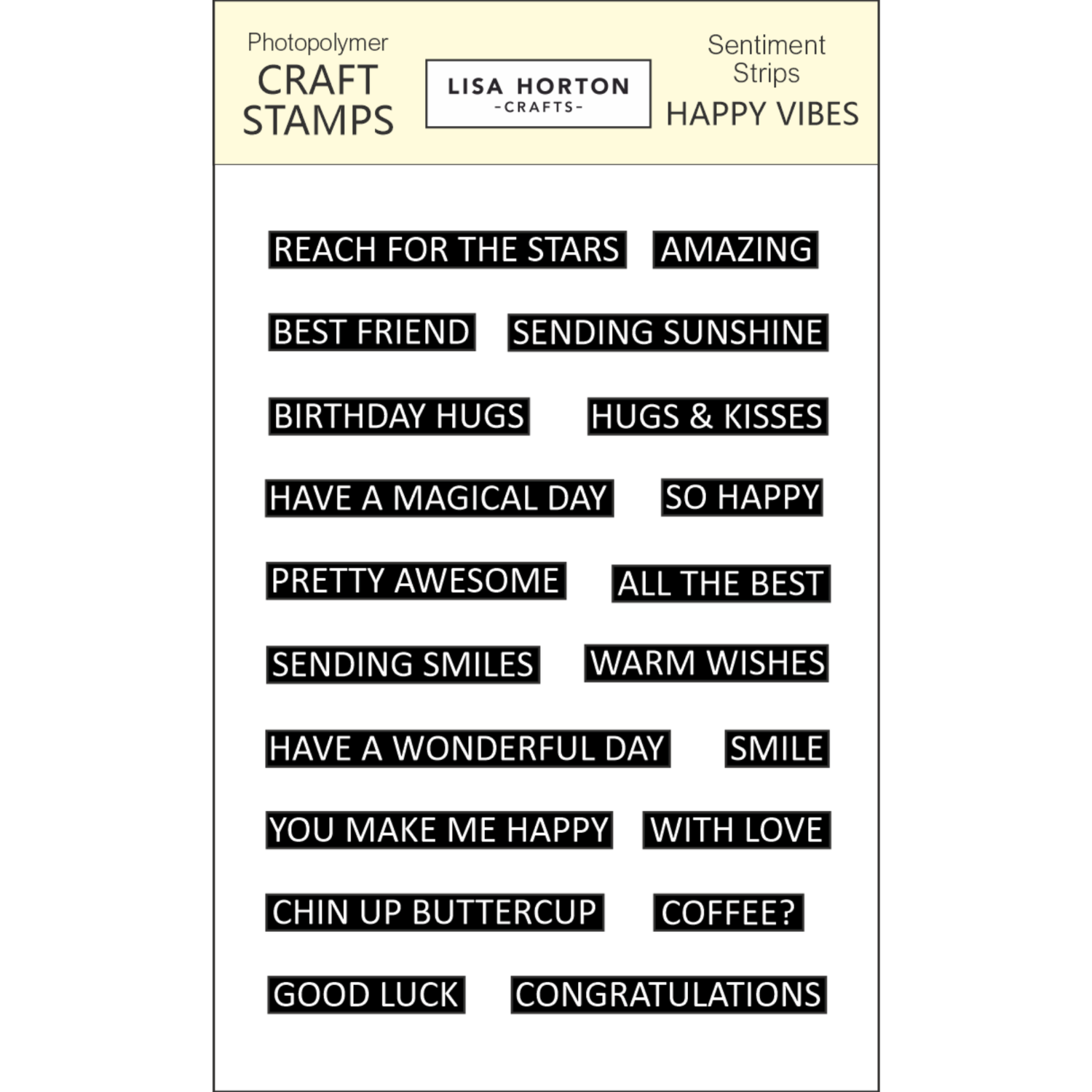 Sentiment Strips - Happy Vibes