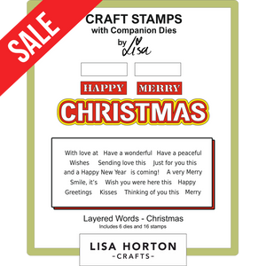 Layered Words - Christmas Stamps and Dies