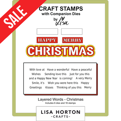 Layered Words - Christmas Stamps and Dies