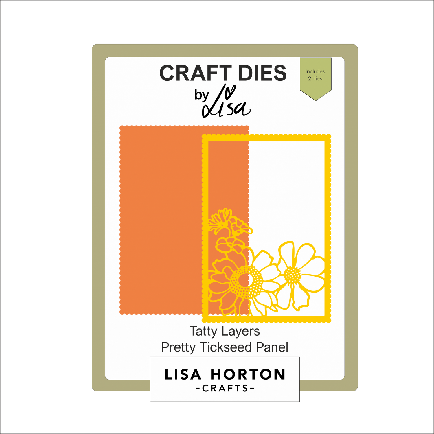 Lisa Horton Crafts Pretty Tickseed Panel Die