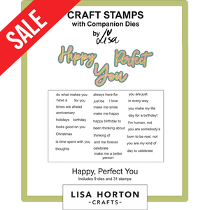 Happy Perfect You Stamps with Dies