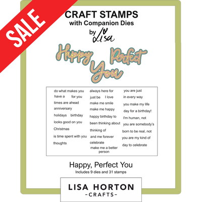 Happy Perfect You Stamps with Dies