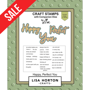 Lisa Horton Crafts Happy Perfect You Stamps with Dies