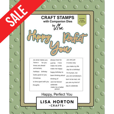 Lisa Horton Crafts Happy Perfect You Stamps with Dies
