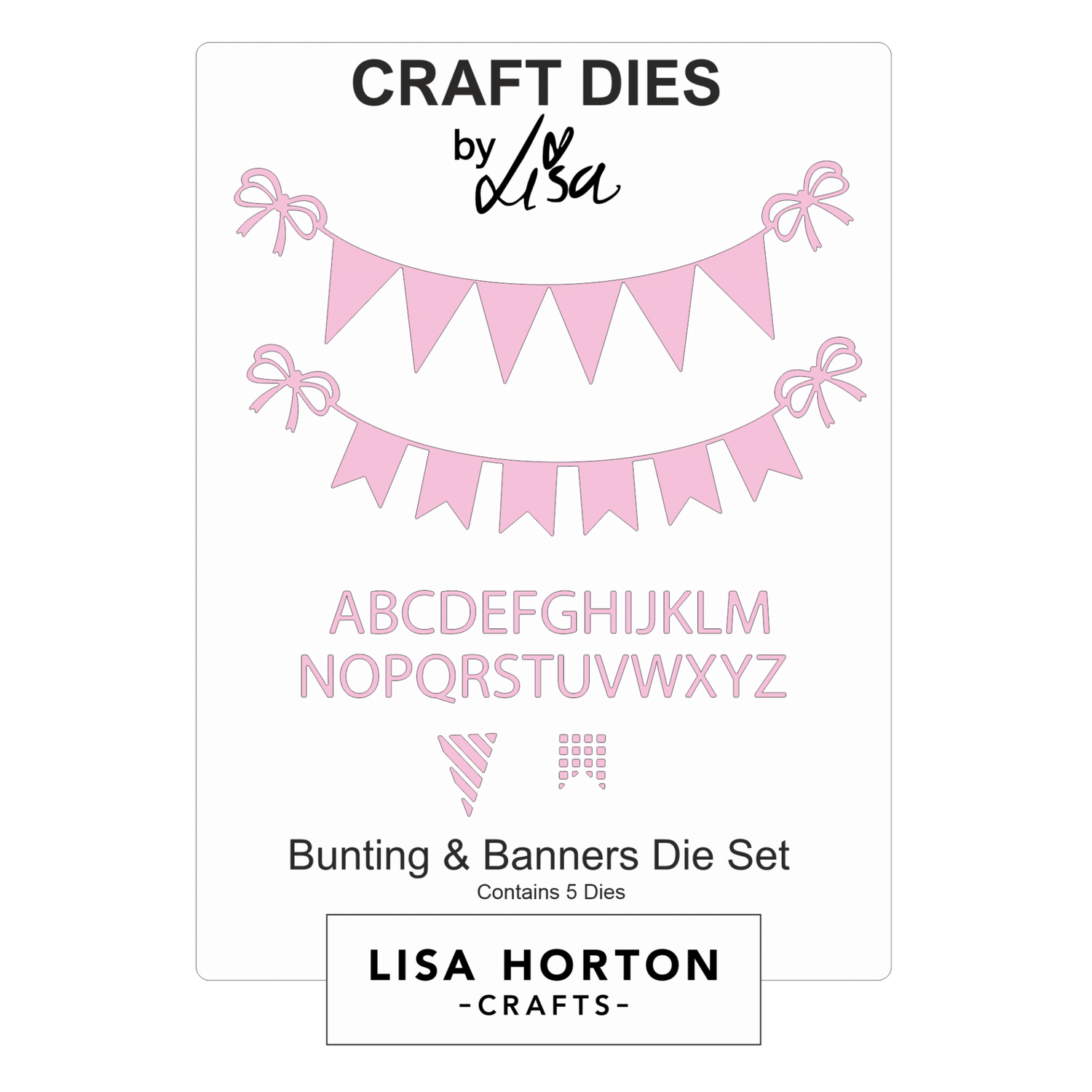 Lisa Horton Crafts Bunting and Banners Die Set