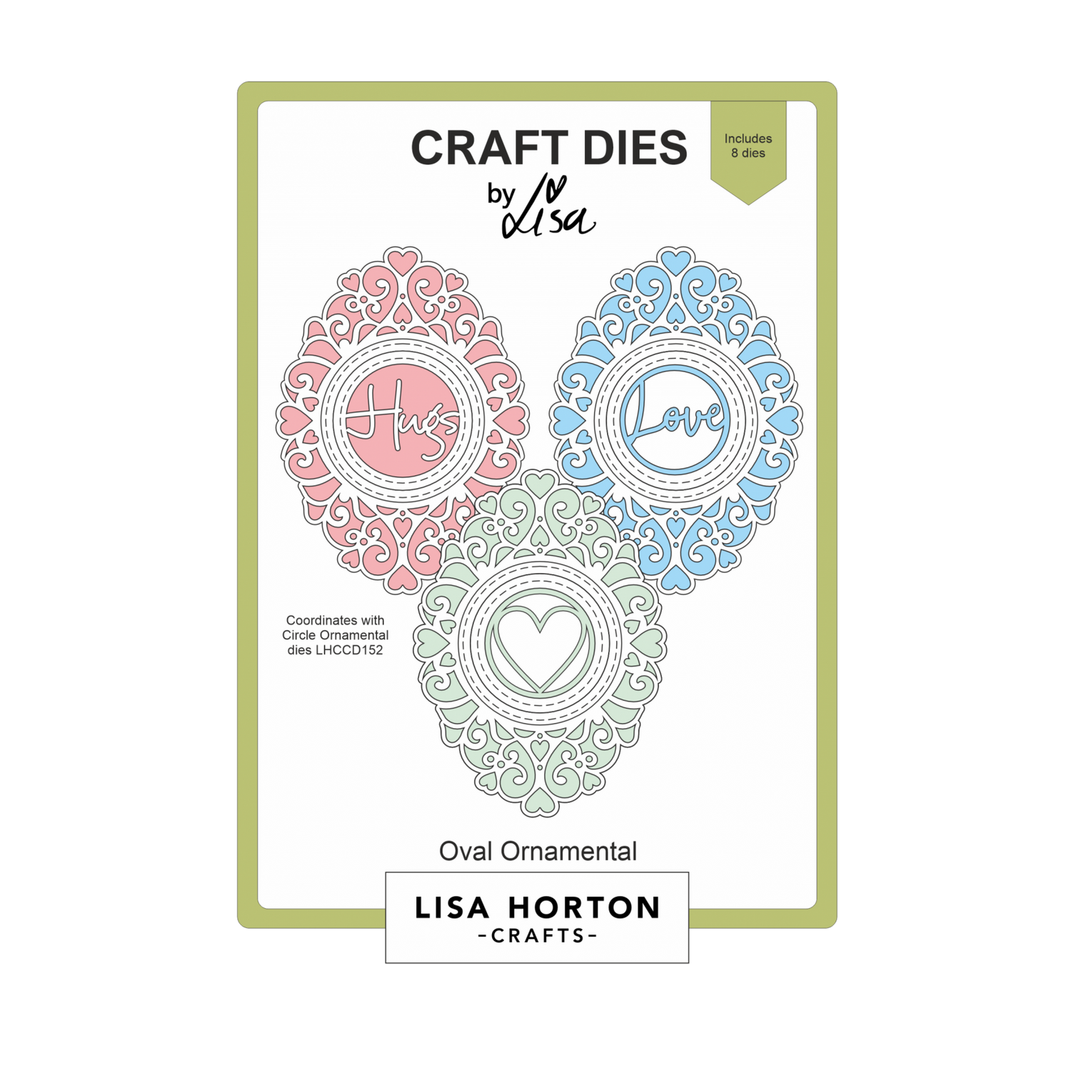 Lisa Horton Crafts Oval Ornamental Die Set