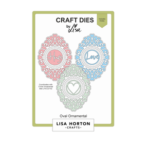 Lisa Horton Crafts Oval Ornamental Die Set
