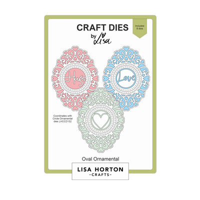 Lisa Horton Crafts Oval Ornamental Die Set