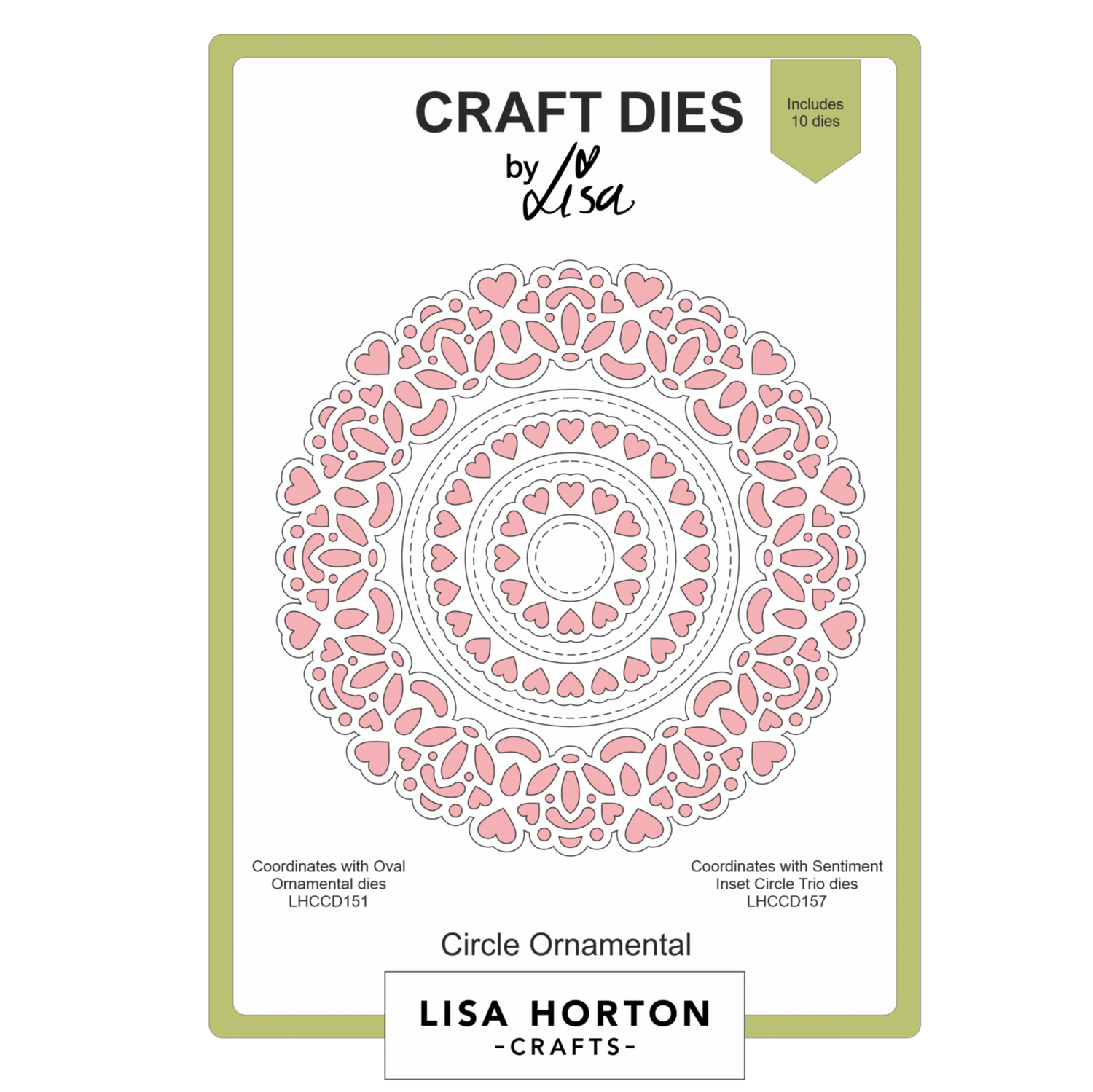 Lisa Horton Crafts Circle Ornamental Die Set