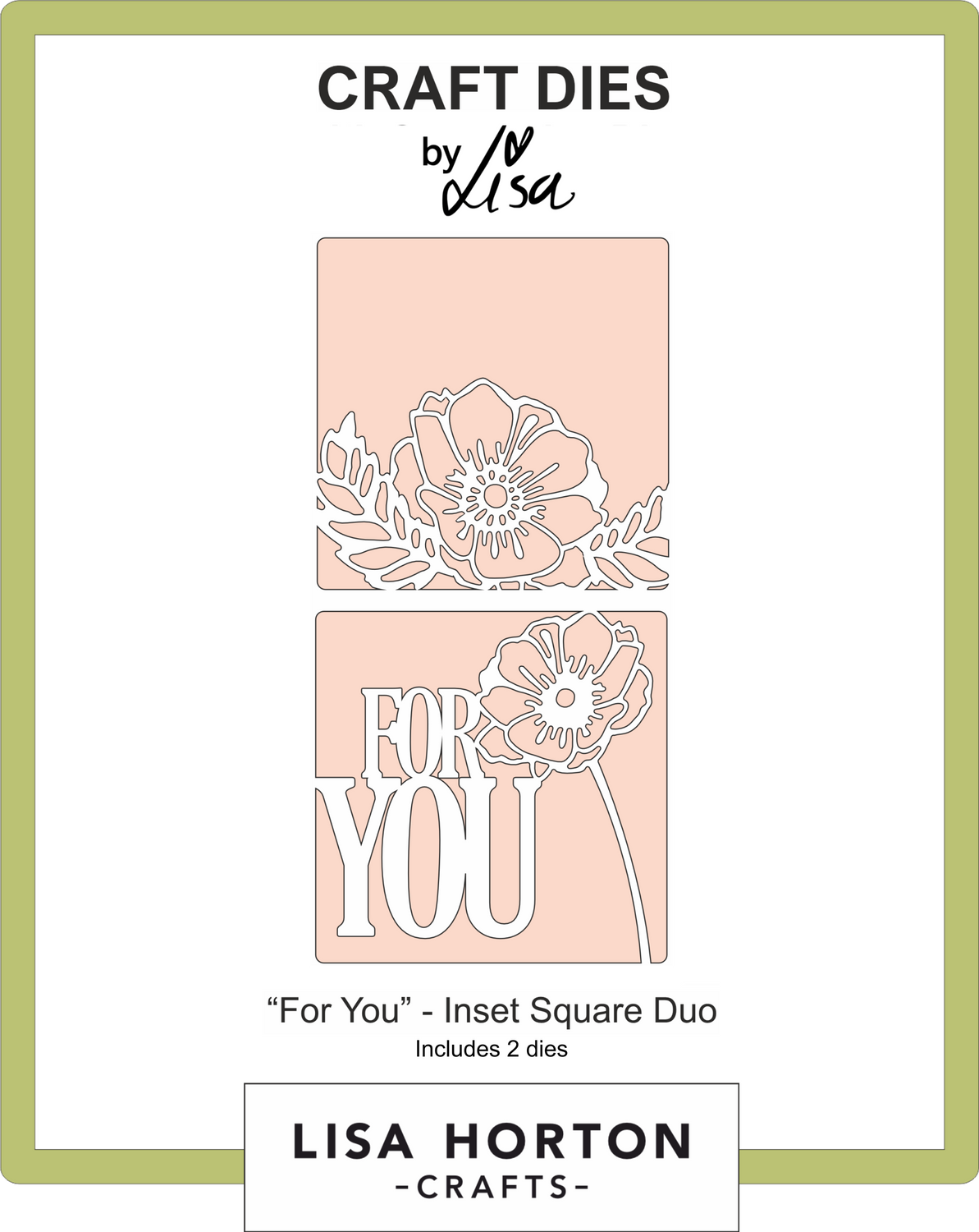 For You Inset Square Duo Die Set