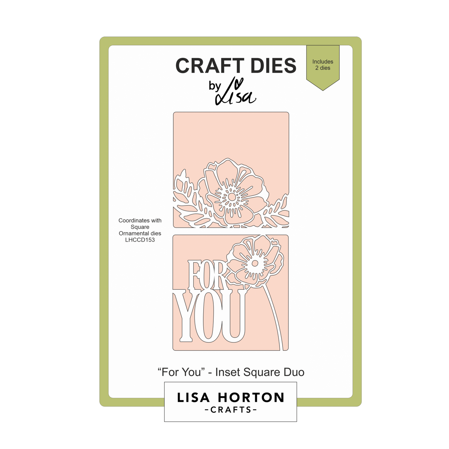 Lisa Horton Crafts For You Inset Square Duo Die Set