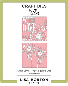 With Love Inset Square Duo Die Set