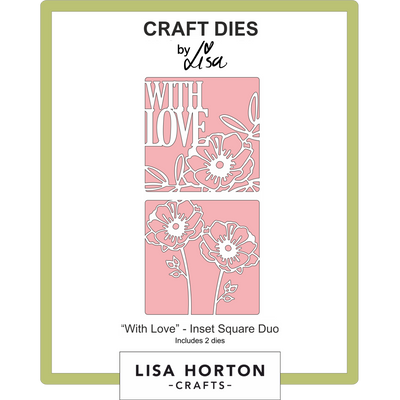 With Love Inset Square Duo Die Set