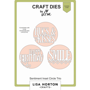 Sentiment Inset Circle Trio Die Set