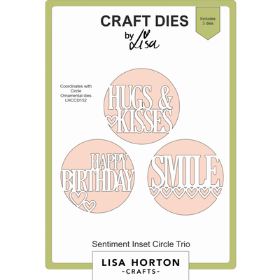 Sentiment Inset Circle Trio Die Set