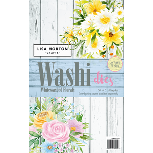 Whitewashed Florals Washi Dies