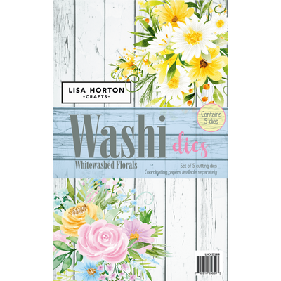 Whitewashed Florals Washi Dies