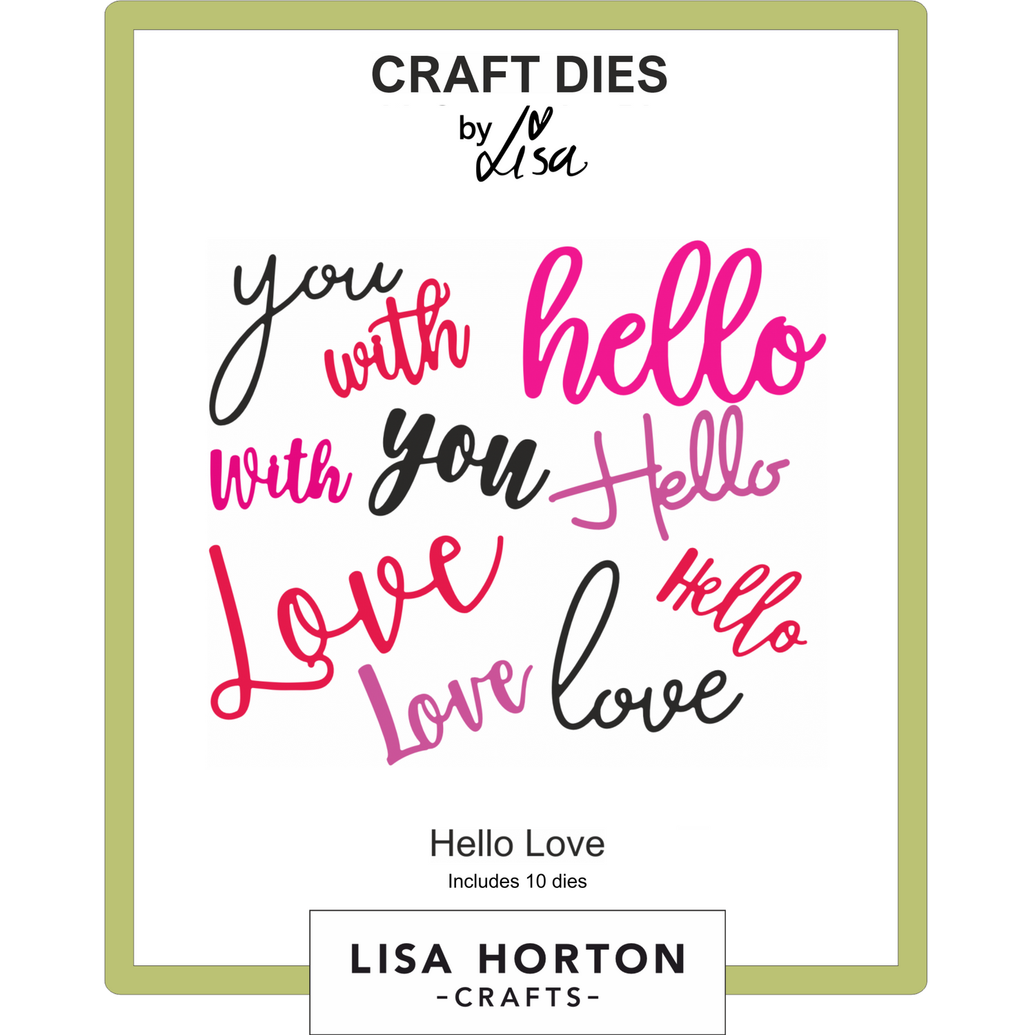 Hello Love Die Set