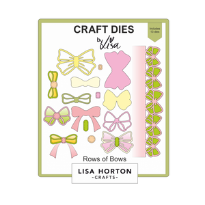 Lisa Horton Crafts Rows of Bows Die Set
