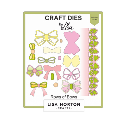 Lisa Horton Crafts Rows of Bows Die Set