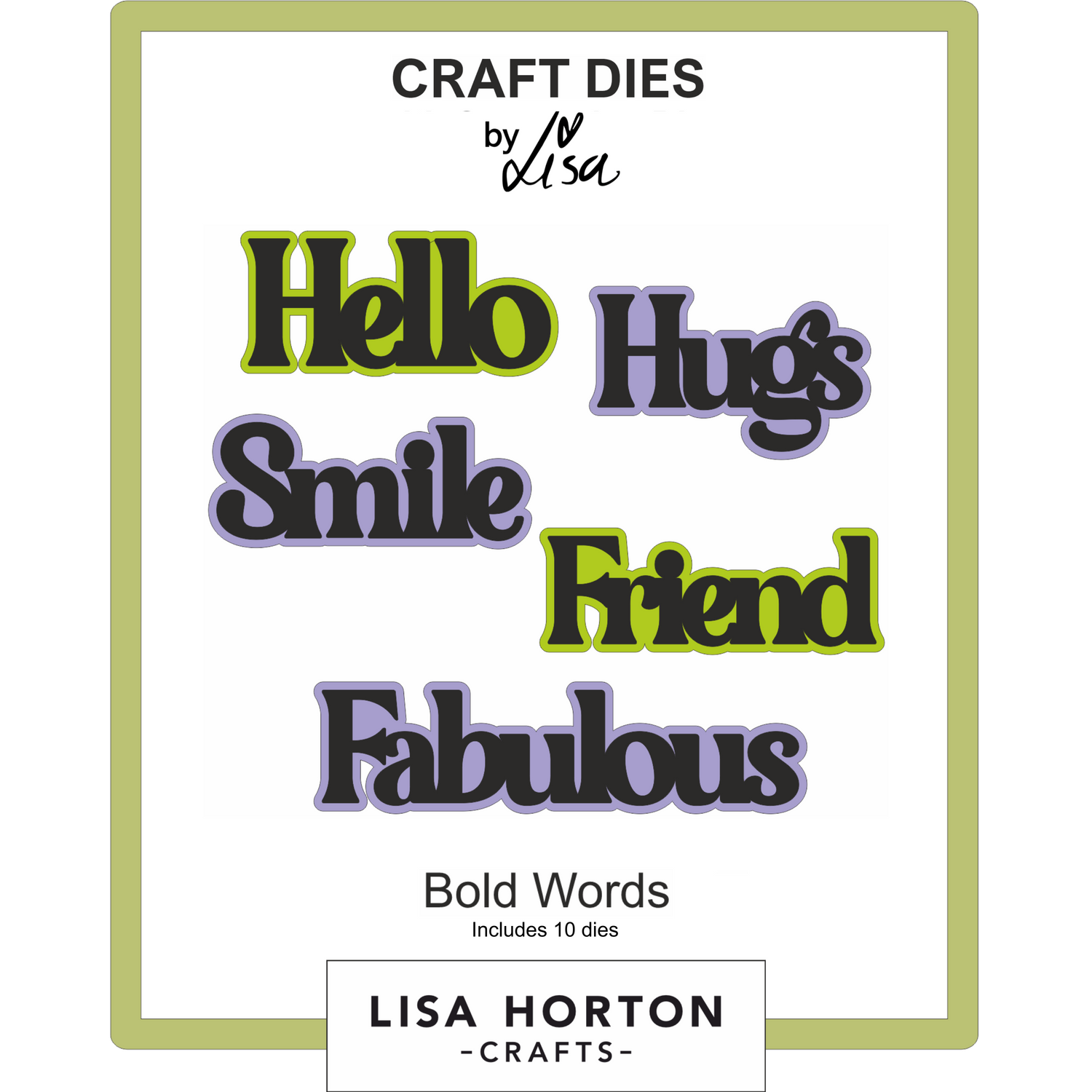 Bold Words Die Set