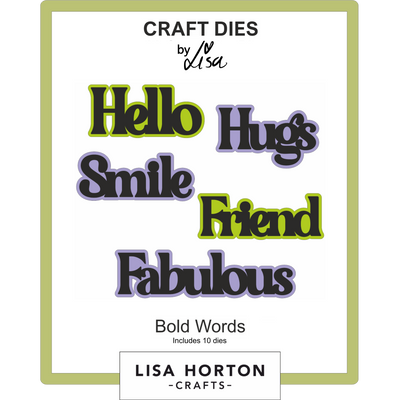 Bold Words Die Set