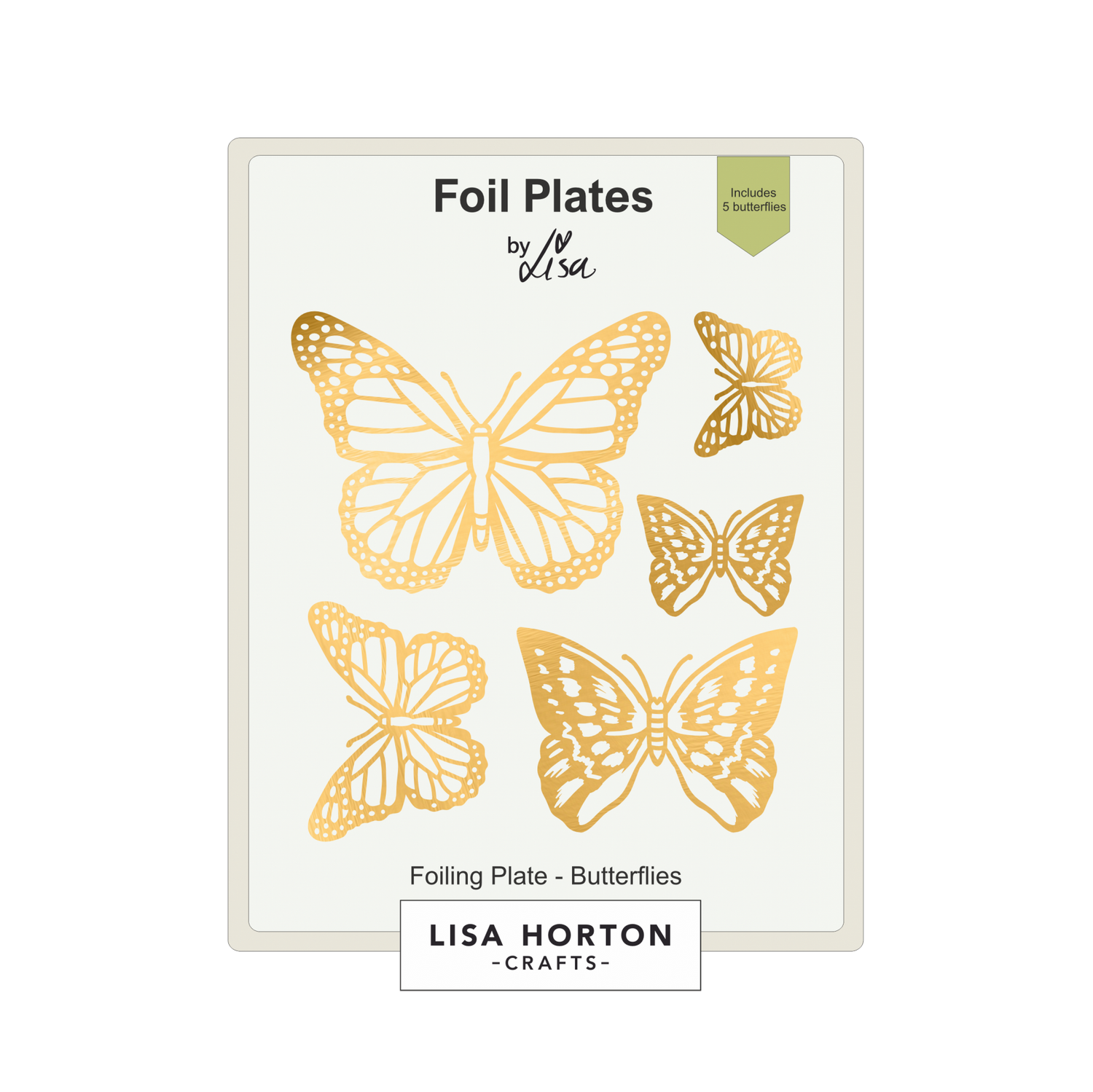 Lisa Horton Crafts Butterflies Foil Plates