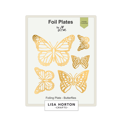Lisa Horton Crafts Butterflies Foil Plates