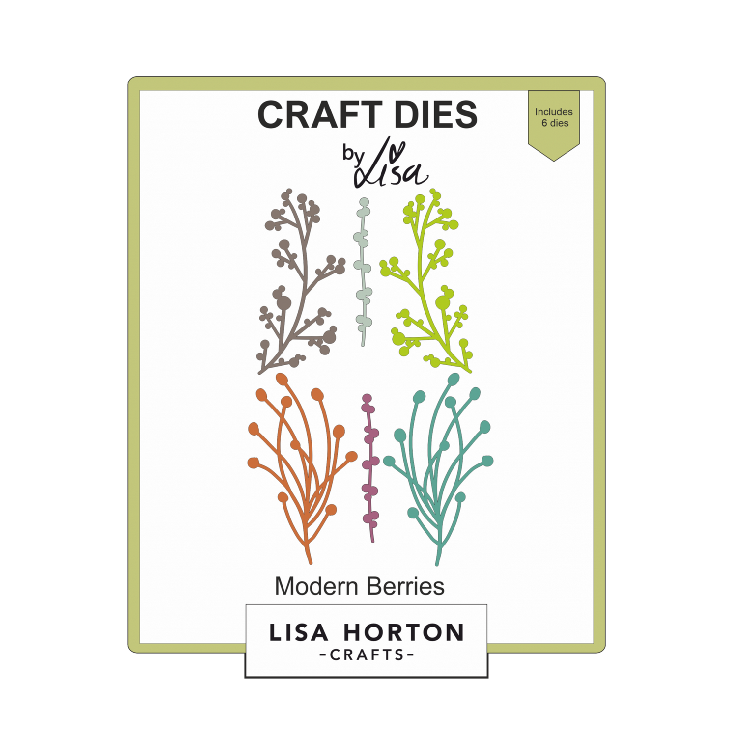 Lisa Horton Crafts Modern Berries Die Set
