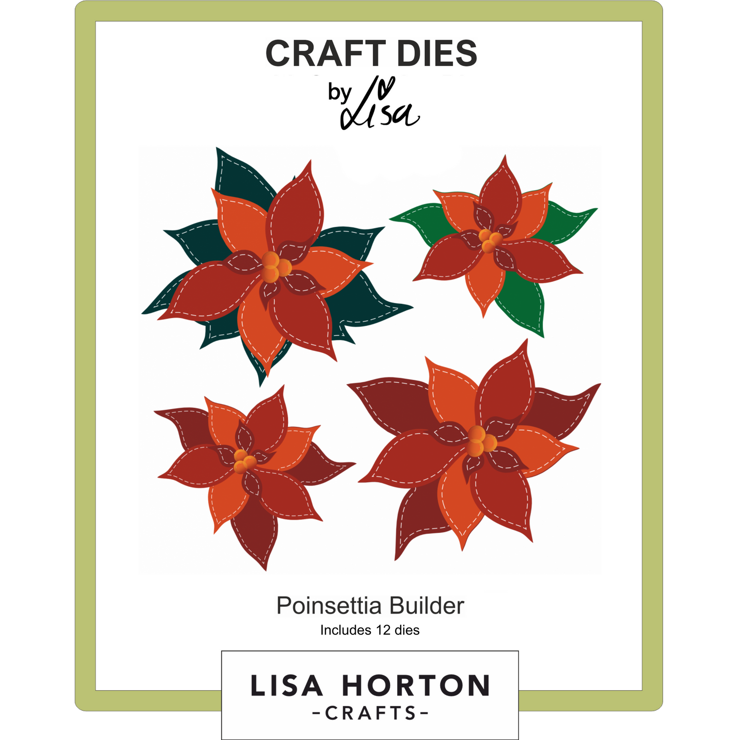 Poinsettia Builder Die Set