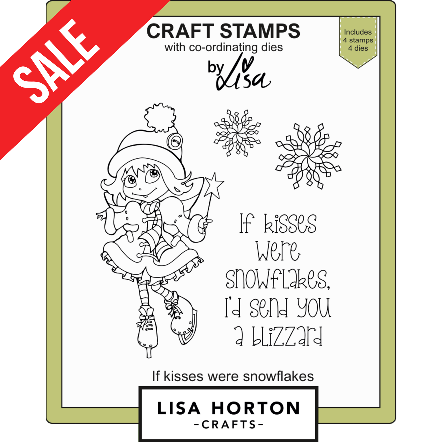 If Kisses Were Snowflakes Stamps and Dies