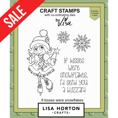 Lisa Horton Crafts If Kisses Were Snowflakes Stamps and Dies