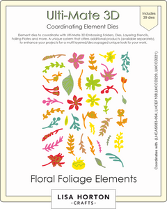 Ulti-Mate 3D - Floral Foliage Elements Die Set
