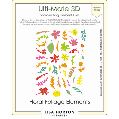 Ulti-Mate 3D - Floral Foliage Elements Die Set