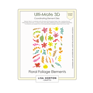 Lisa Horton Crafts Ulti-Mate 3D - Floral Foliage Elements Die Set