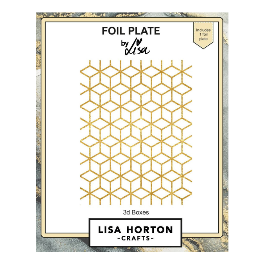 Lisa Horton Crafts 3D Boxes Foil Plate