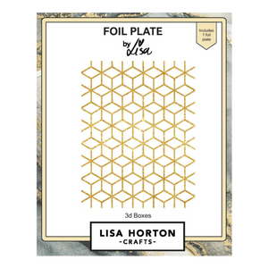 Lisa Horton Crafts 3D Boxes Foil Plate