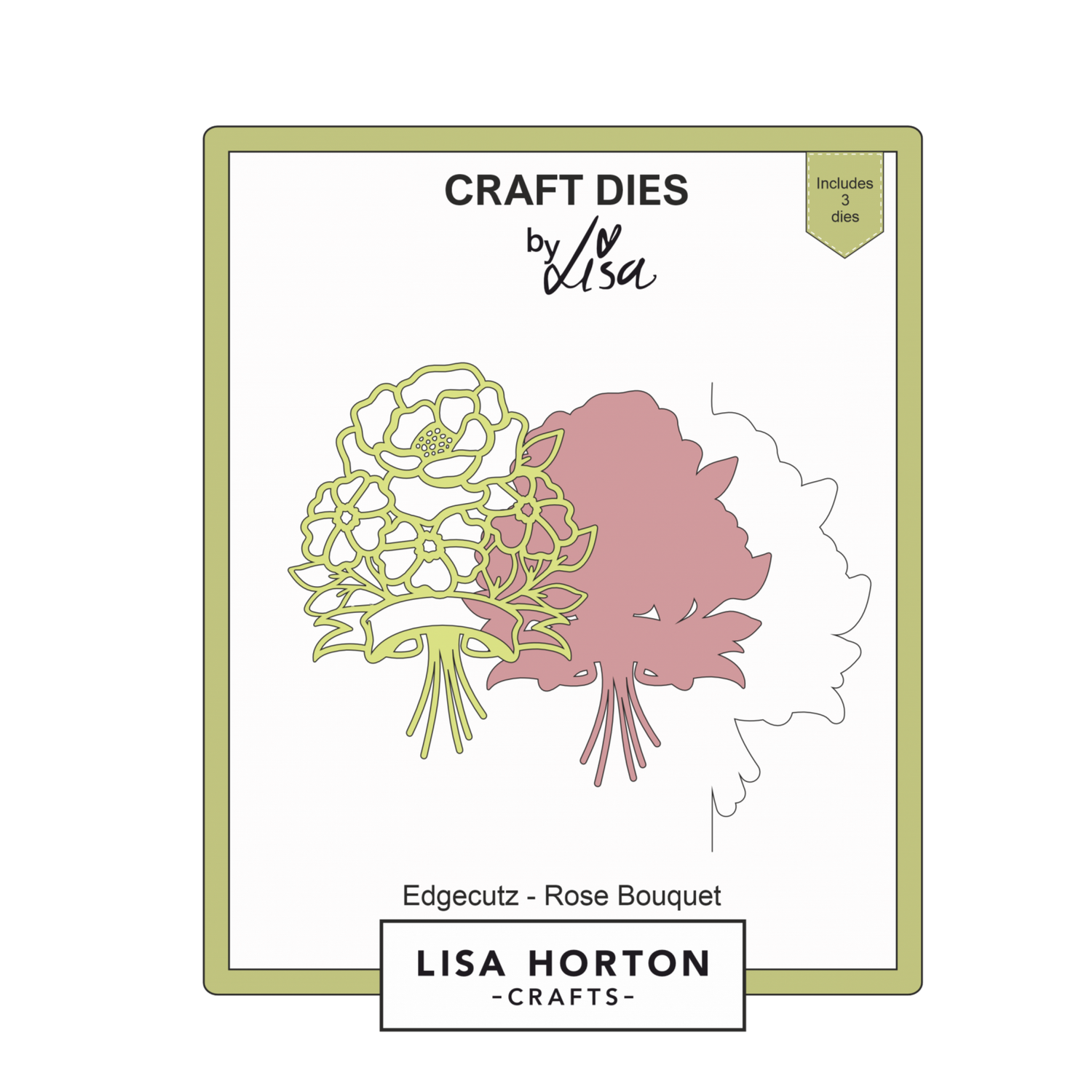 Lisa Horton Crafts Edgecutz Rose Bouquet Die Set