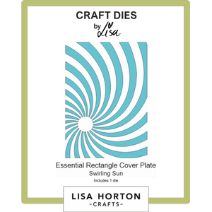 Essential Rectangle Swirling Sun Die Cover Plate