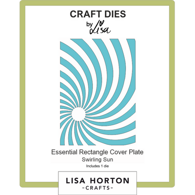 Essential Rectangle Swirling Sun Die Cover Plate