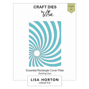 Lisa Horton Crafts Essential Rectangle Swirling Sun Die Cover Plate