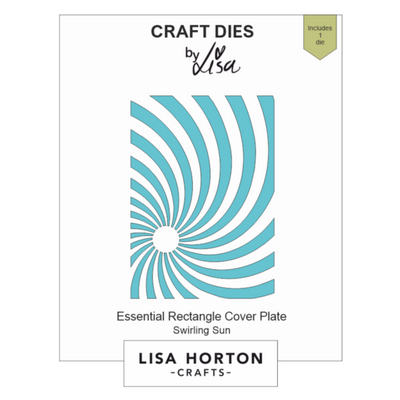 Lisa Horton Crafts Essential Rectangle Swirling Sun Die Cover Plate
