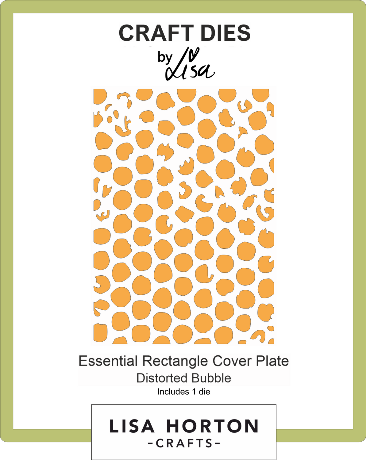 Essential Rectangle Distorted Bubbles Die Cover Plate