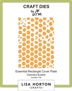 Essential Rectangle Distorted Bubbles Die Cover Plate