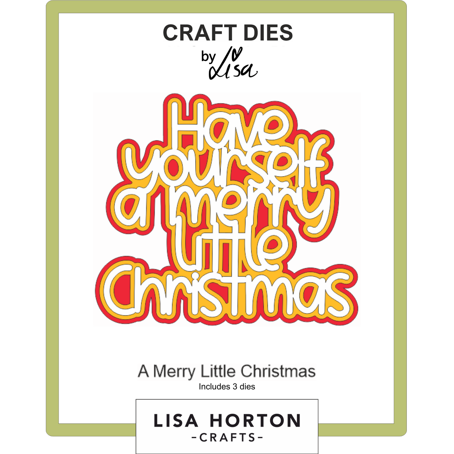 Merry Little Christmas Die Set