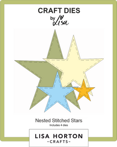 Nested Stitched Stars Die Set - 4 Dies