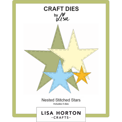 Nested Stitched Stars Die Set - 4 Dies