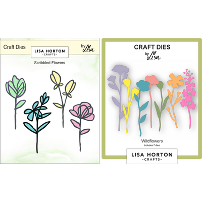 Scribbled Flowers and Wildflowers Die Bundle