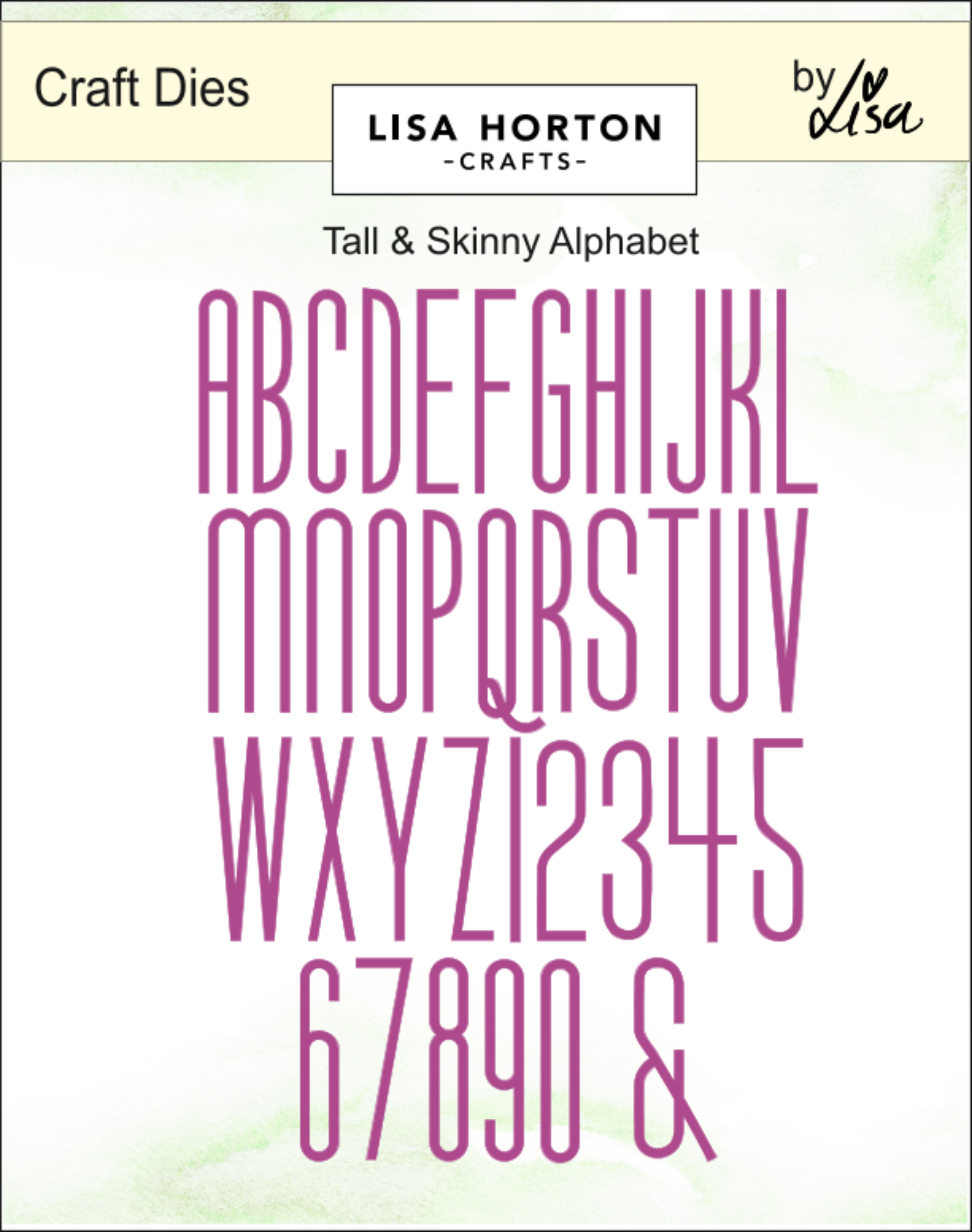 Lisa Horton Crafts Tall & Skinny Alphabet and Numbers Dies - Lisa ...