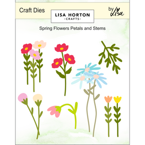 Spring Flower Petals And Stems Die Set